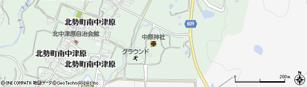 中原神社周辺の地図