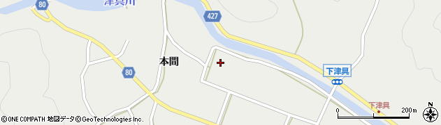 愛知県設楽町（北設楽郡）津具（清水島）周辺の地図