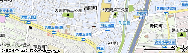 愛知県名古屋市名東区高間町149周辺の地図
