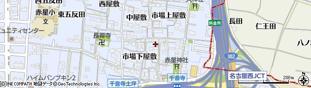 愛知県名古屋市中川区富田町大字千音寺市場下屋敷3882周辺の地図
