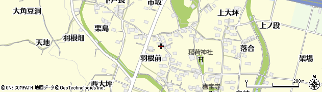 愛知県豊田市加納町（羽根前）周辺の地図