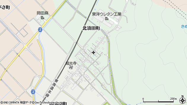 〒521-1232 滋賀県東近江市北須田町の地図