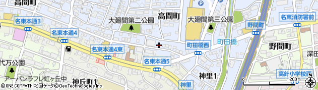 愛知県名古屋市名東区高間町155-1周辺の地図