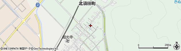 滋賀県東近江市北須田町615周辺の地図