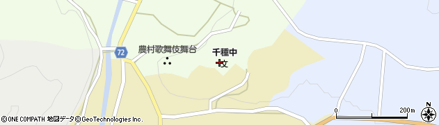 宍粟市立千種中学校周辺の地図