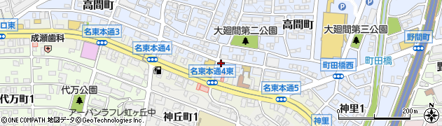 愛知県名古屋市名東区高間町131周辺の地図