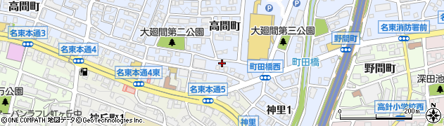 愛知県名古屋市名東区高間町161周辺の地図