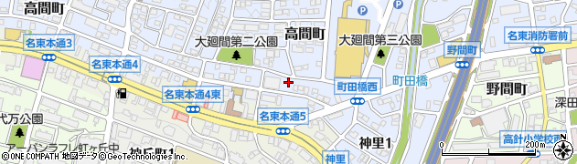 愛知県名古屋市名東区高間町155-5周辺の地図