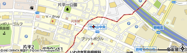 四代目 横井製麺所 日進竹の山店周辺の地図