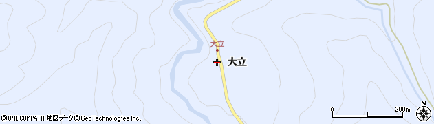 愛知県豊根村（北設楽郡）古真立（下地）周辺の地図