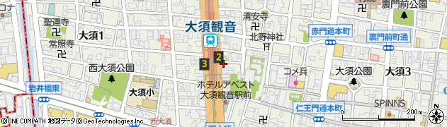 バイチャリ　名古屋・大須店周辺の地図