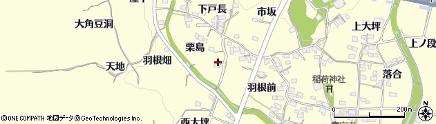 愛知県豊田市加納町栗島周辺の地図