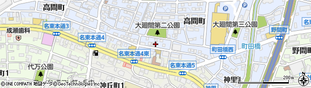 愛知県名古屋市名東区高間町126周辺の地図