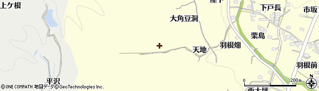 愛知県豊田市加納町（天地）周辺の地図