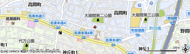 愛知県名古屋市名東区高間町127周辺の地図