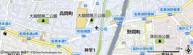 愛知県名古屋市名東区高間町208周辺の地図