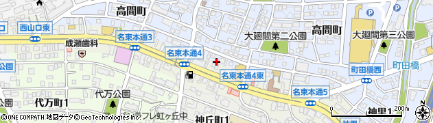 愛知県名古屋市名東区高間町88周辺の地図