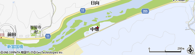 愛知県豊田市大河原町（中畑）周辺の地図