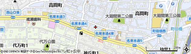 愛知県名古屋市名東区高間町90周辺の地図