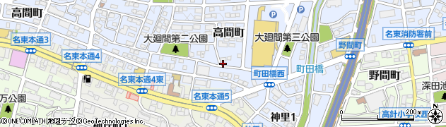 愛知県名古屋市名東区高間町407周辺の地図