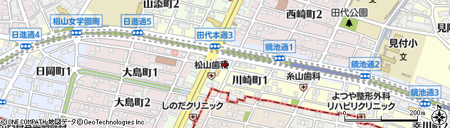 亀井生花店周辺の地図