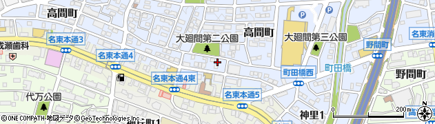 愛知県名古屋市名東区高間町118-2周辺の地図