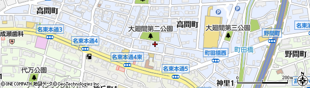 愛知県名古屋市名東区高間町118周辺の地図