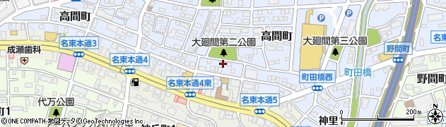 愛知県名古屋市名東区高間町115周辺の地図