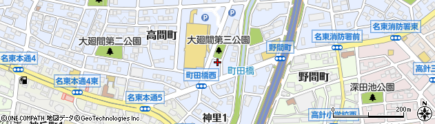 愛知県名古屋市名東区高間町506周辺の地図