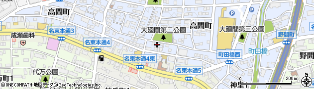 愛知県名古屋市名東区高間町112周辺の地図
