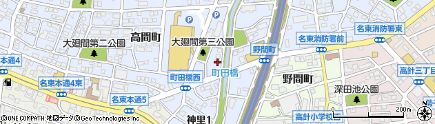 愛知県名古屋市名東区高間町205周辺の地図