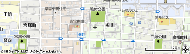 愛知県名古屋市中村区剣町91周辺の地図
