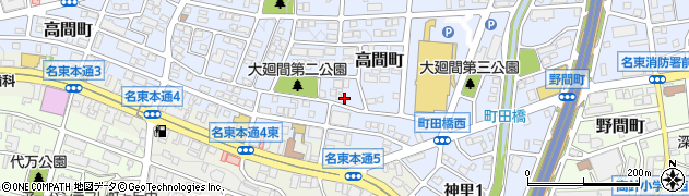 愛知県名古屋市名東区高間町403周辺の地図