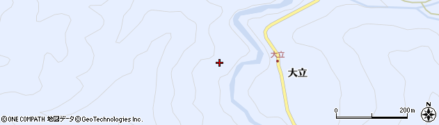 愛知県豊根村（北設楽郡）古真立（向山通）周辺の地図