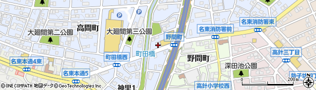 愛知県名古屋市名東区高間町225周辺の地図