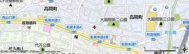 愛知県名古屋市名東区高間町94周辺の地図