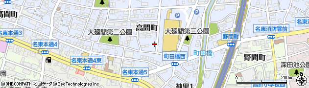 愛知県名古屋市名東区高間町411周辺の地図