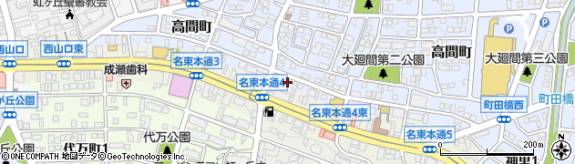 愛知県名古屋市名東区高間町85周辺の地図