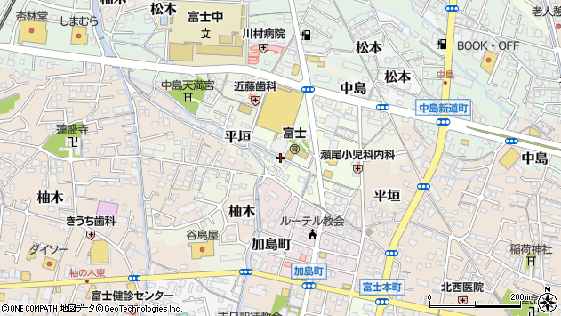 〒416-0911 静岡県富士市八幡町の地図
