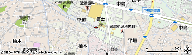 静岡県富士市八幡町周辺の地図