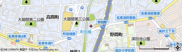 愛知県名古屋市名東区高間町224周辺の地図