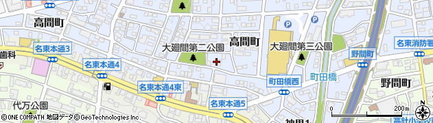 愛知県名古屋市名東区高間町401周辺の地図