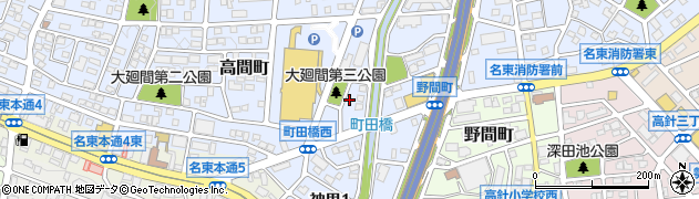愛知県名古屋市名東区高間町203周辺の地図