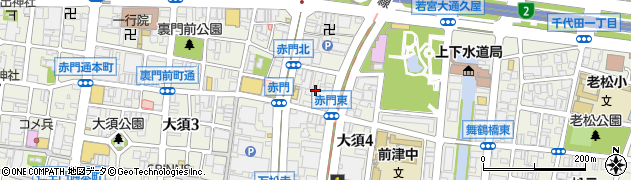 愛知県名古屋市中区大須4丁目2周辺の地図