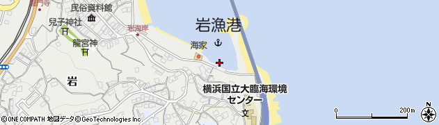 岩漁港周辺の地図