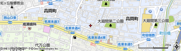 愛知県名古屋市名東区高間町91周辺の地図