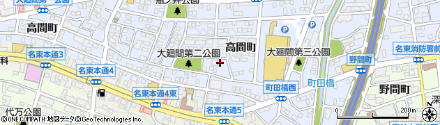 愛知県名古屋市名東区高間町397周辺の地図