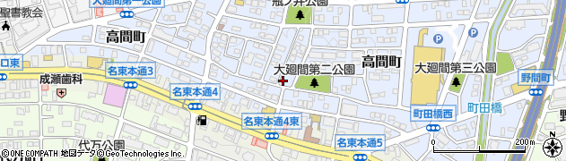愛知県名古屋市名東区高間町106周辺の地図