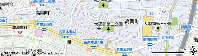 愛知県名古屋市名東区高間町107周辺の地図