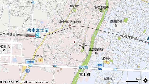 〒417-0841 静岡県富士市富士岡の地図